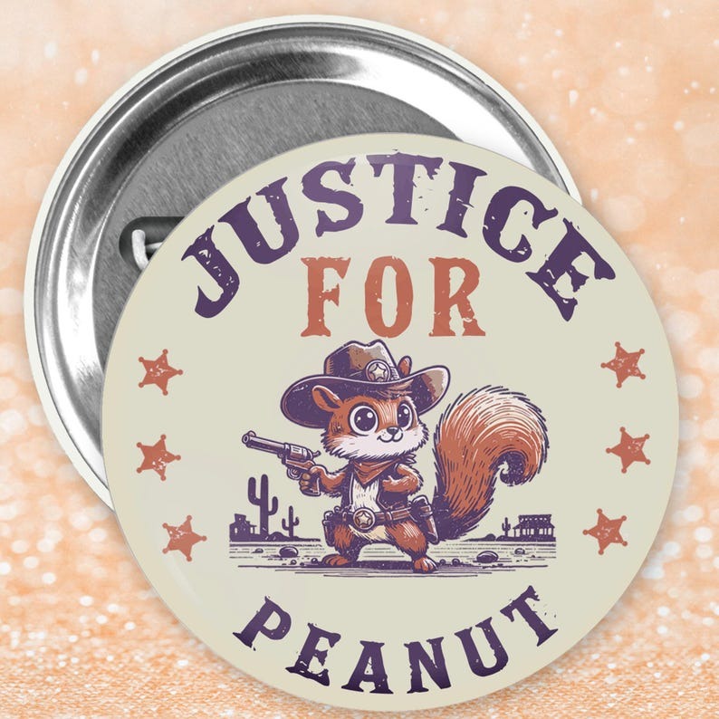 Justice for Peanut Pin Button
