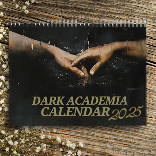 2025 Dark Academia Calendar