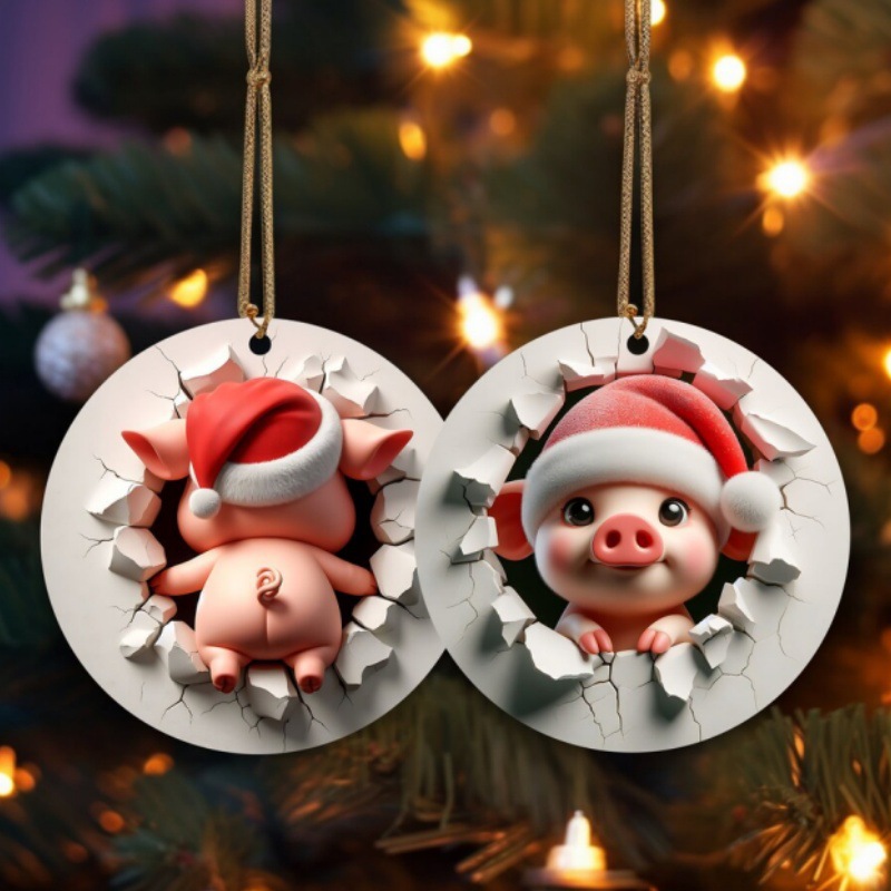 Two-Sided Christmas  3D Ornament