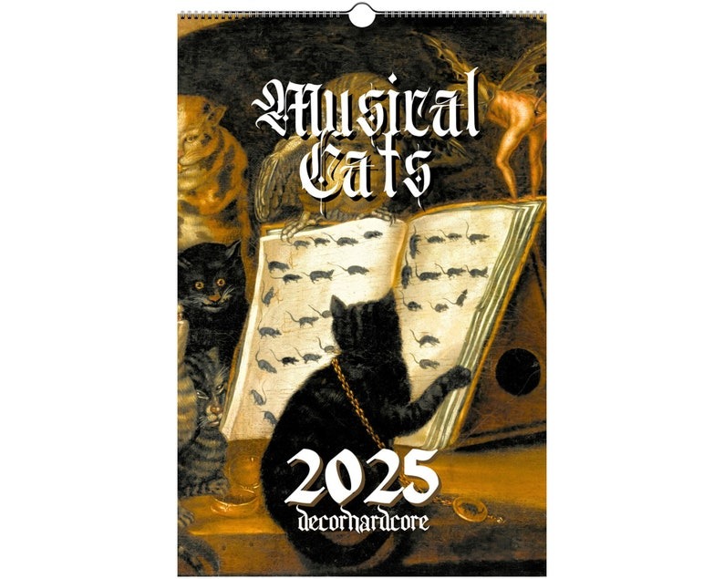 🔥2025 Music Cat Wall Calendar
