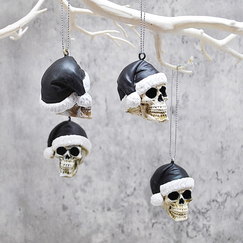 Santa Skull Bauble