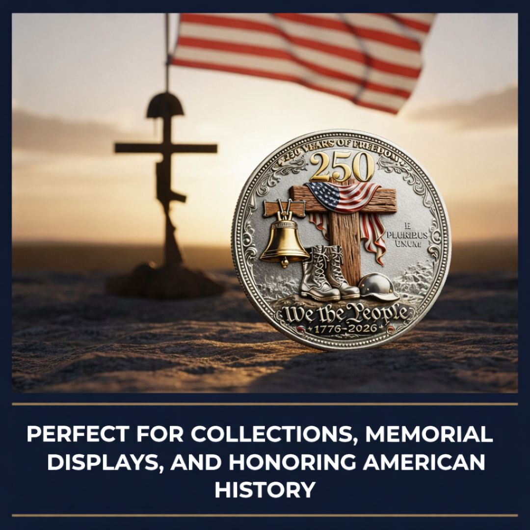 🔥Last Day 60% OFF 🔥 Honor America’s Heroes – 250 Years of Freedom Veteran Tribute Coin