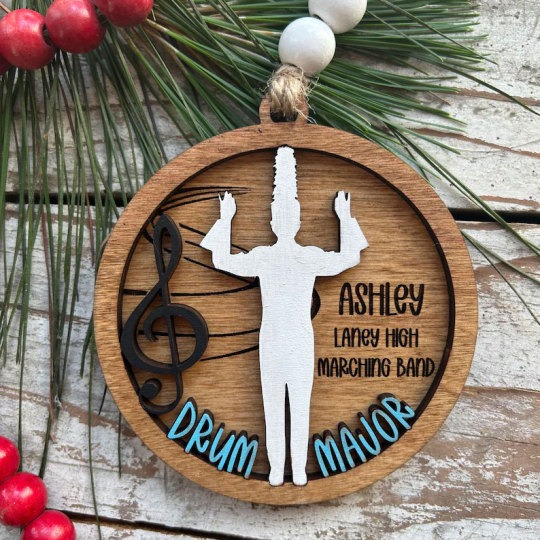 Personalized Band Christmas Tree Ornament