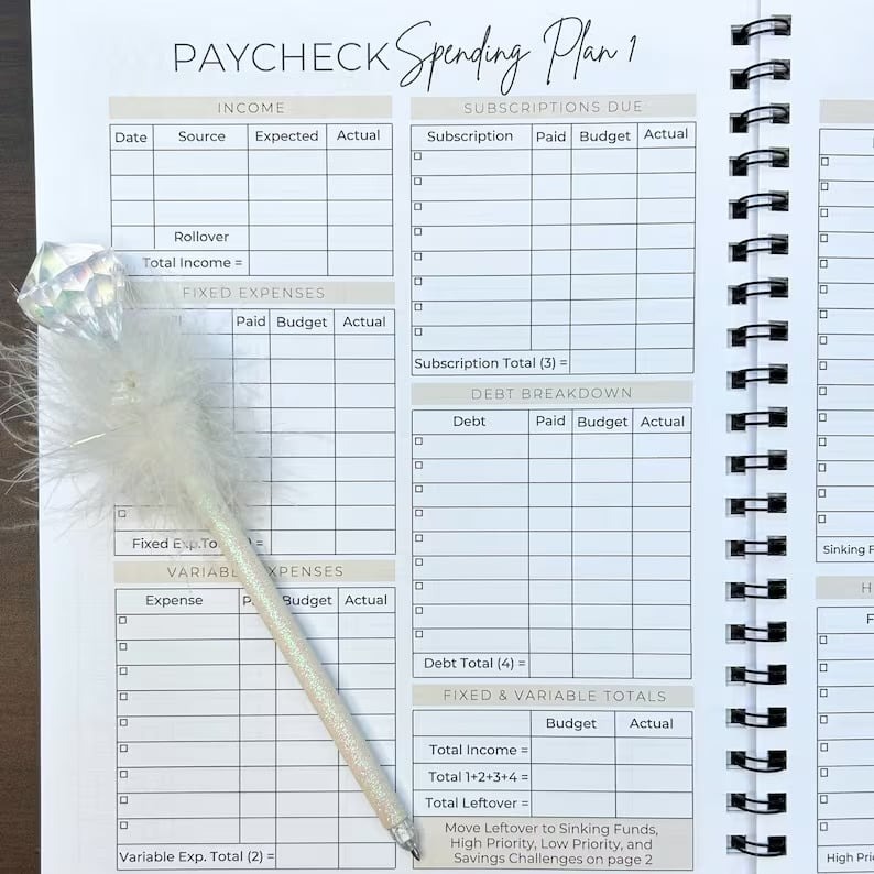 🔥LAST DAY 49% OFF - 📒The Budget Planner💵BUY 2 FREE SHIPPING
