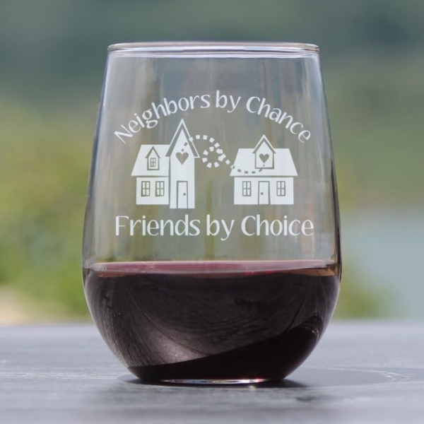❤️Neighbors by Chance Friends by Choice -Four wine gift boxes🎁