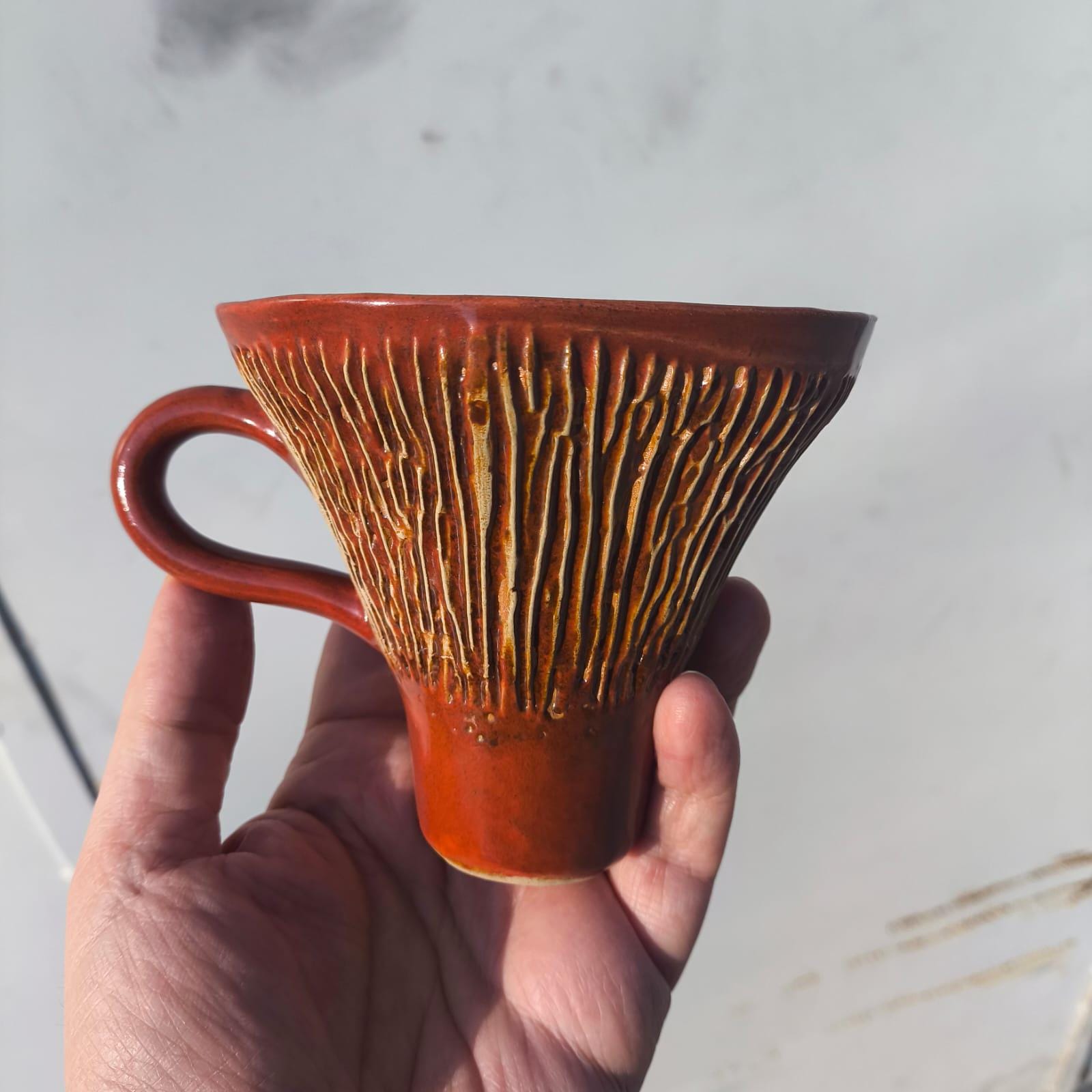 🍄Handmade Ceramic Mushroom Coffee Cup☕