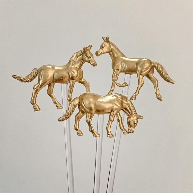 🐴Kentucky Derby Horse Drink Stirrers - Set of 6