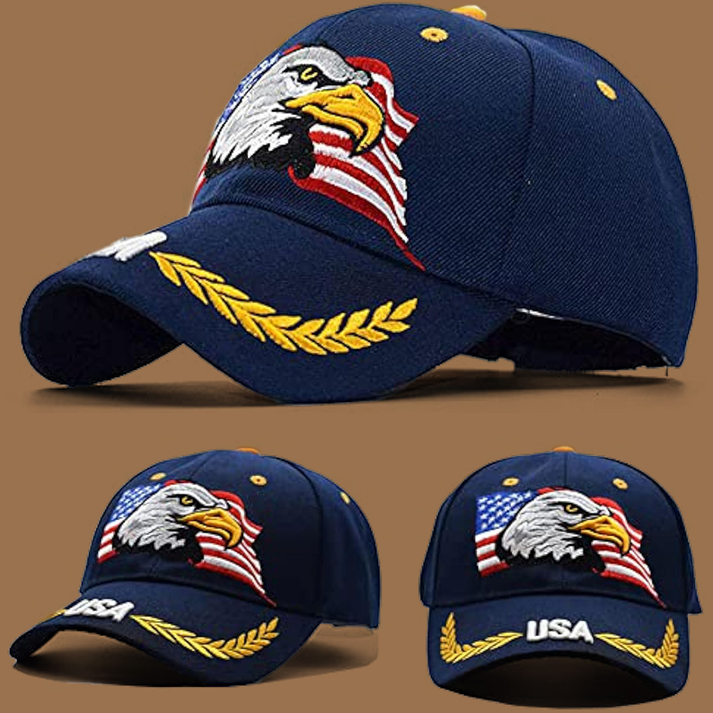 Patriotic Eagle Baseball Cap
