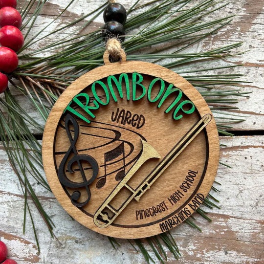 Personalized Band Christmas Tree Ornament
