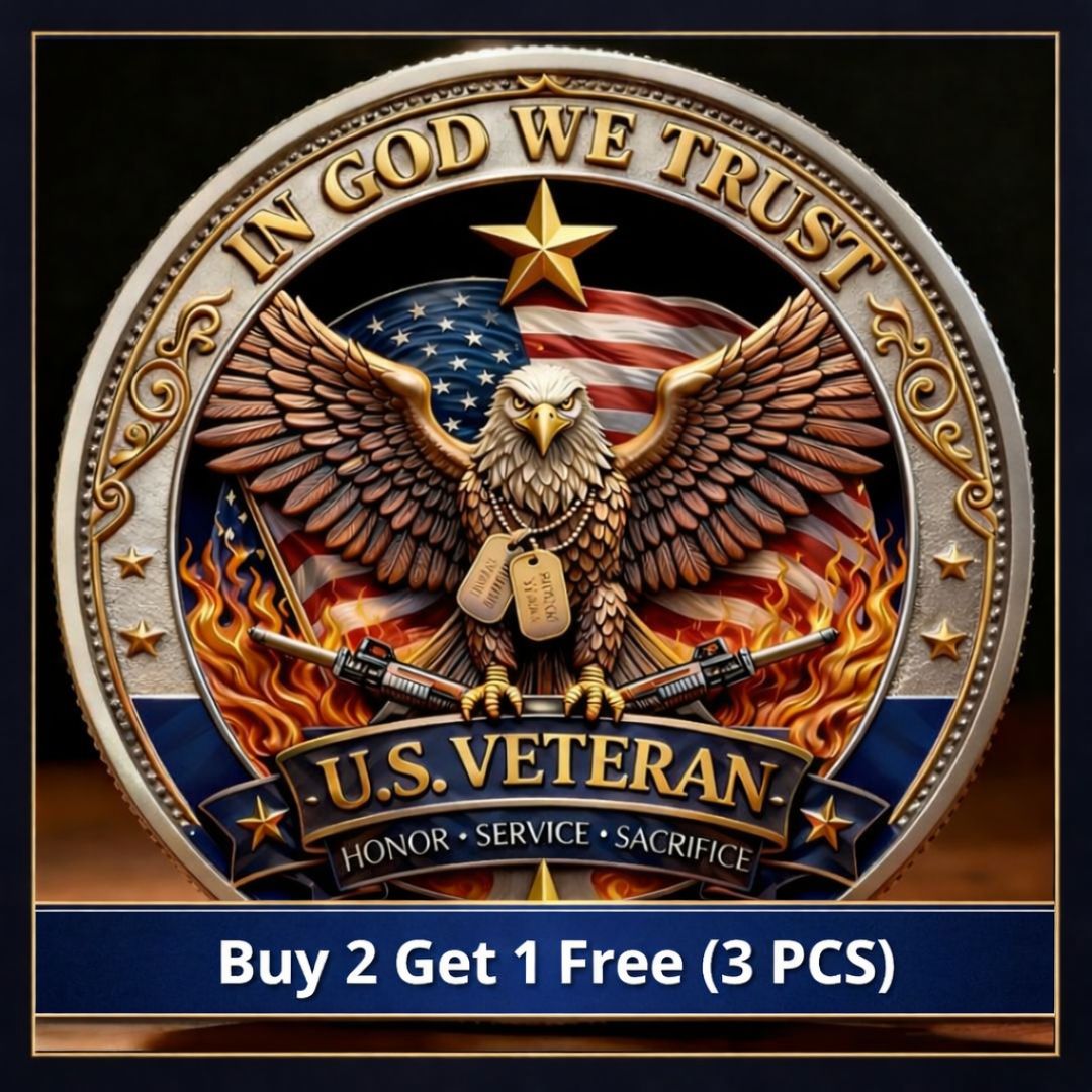🔥Last Day 60% OFF 🔥 Honor America’s Heroes – 250 Years of Freedom Veteran Tribute Coin