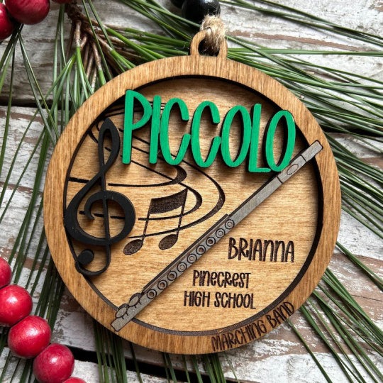 Personalized Band Christmas Tree Ornament