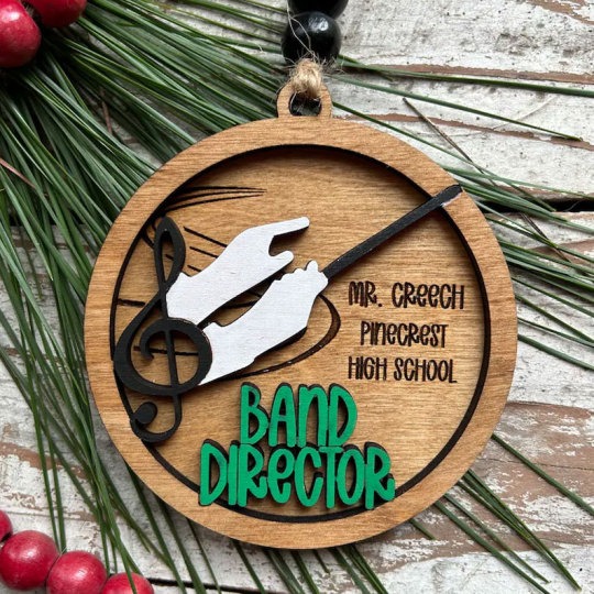 Personalized Band Christmas Tree Ornament