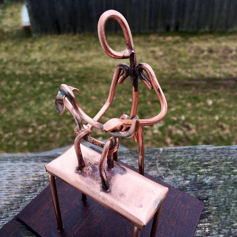 Copper Art Figurine