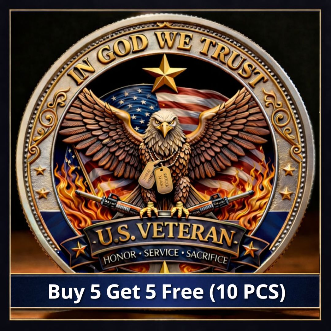 🔥Last Day 60% OFF 🔥 Honor America’s Heroes – 250 Years of Freedom Veteran Tribute Coin