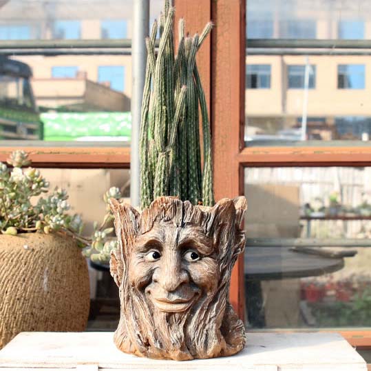 Resin Antique Creative Tree People Planter