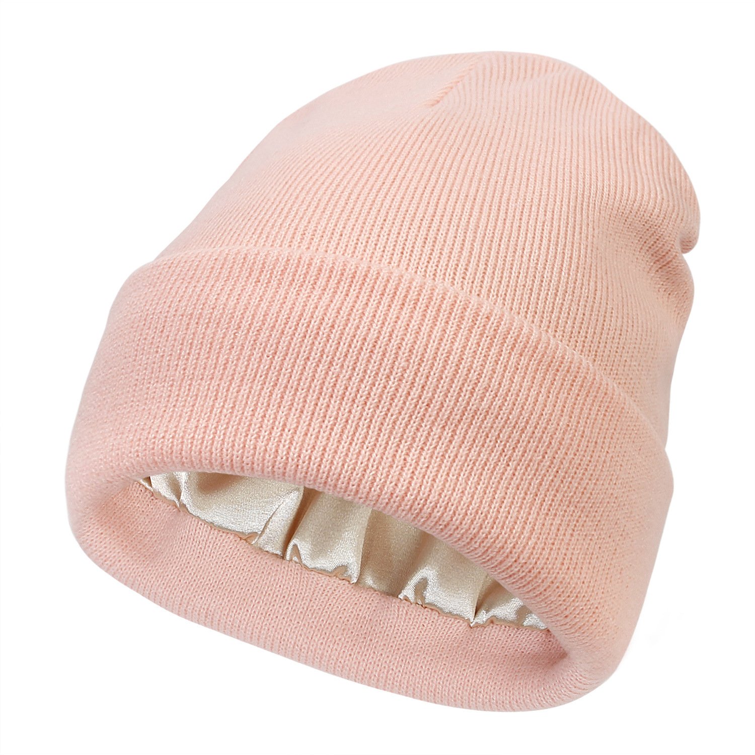 🔥Christmas Sale 49% OFF🎄Satin Lined Knit Beanie Hat