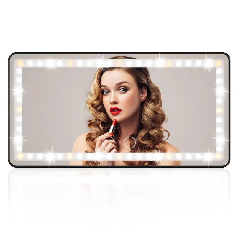 Rechargeable Car Sun Visor Makeup Mirror