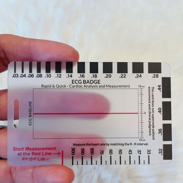🔥ECG/EKG Rhythm Pocket Card