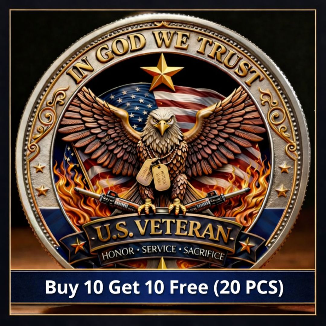 🔥Last Day 60% OFF 🔥 Honor America’s Heroes – 250 Years of Freedom Veteran Tribute Coin