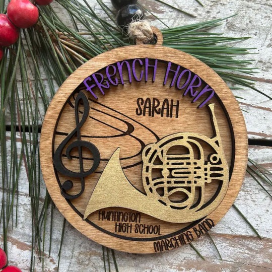 Personalized Band Christmas Tree Ornament