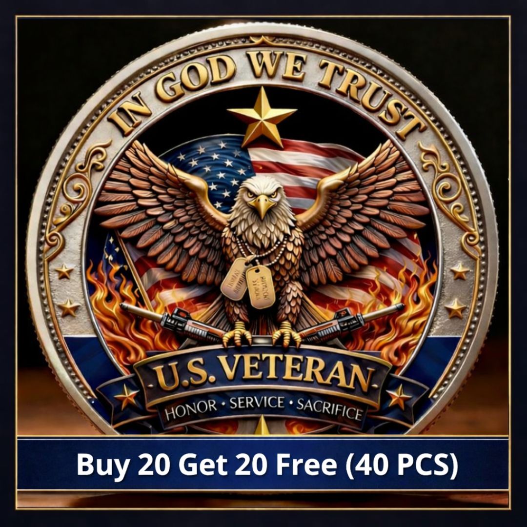 🔥Last Day 60% OFF 🔥 Honor America’s Heroes – 250 Years of Freedom Veteran Tribute Coin