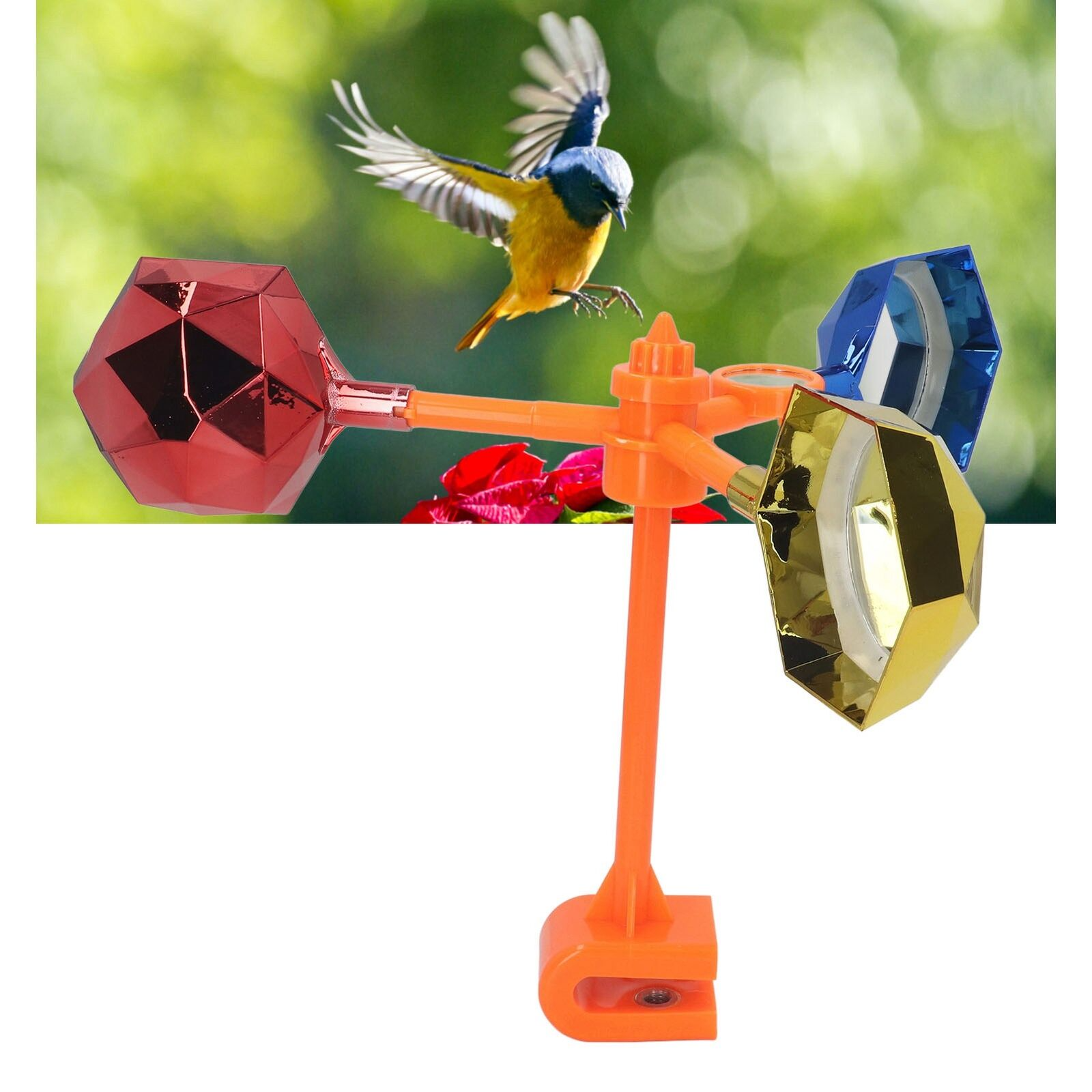 (🔥Spring Hot Sale-40% OFF)Bird Deterrent 360°Flashing Rotating Wind Drive Birds Repeller Animal Repeller