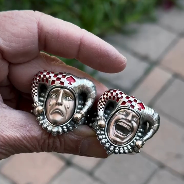 Tragedy and Comedy Clown Ring