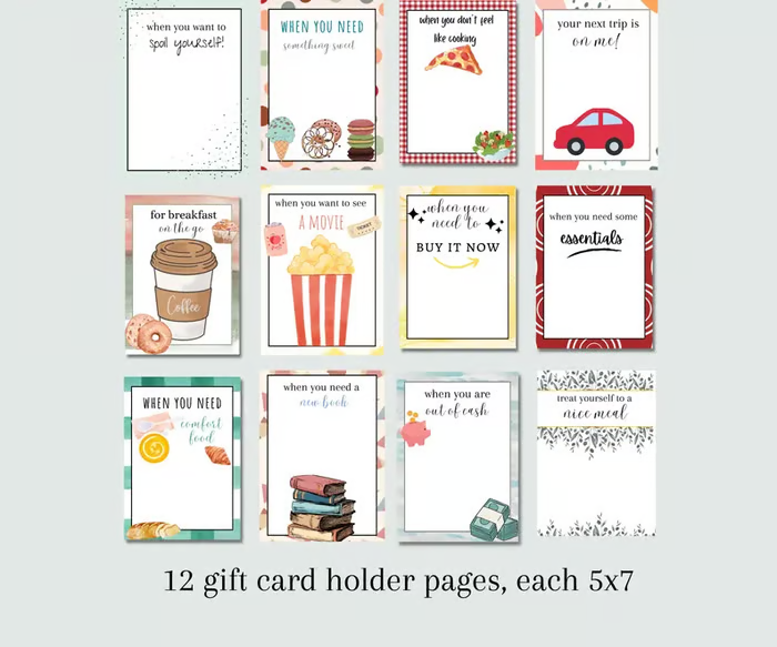 🎄📚Christmas Gift Card Book - 🎁Surprises On Every Page📚Hardcover & Durability Line