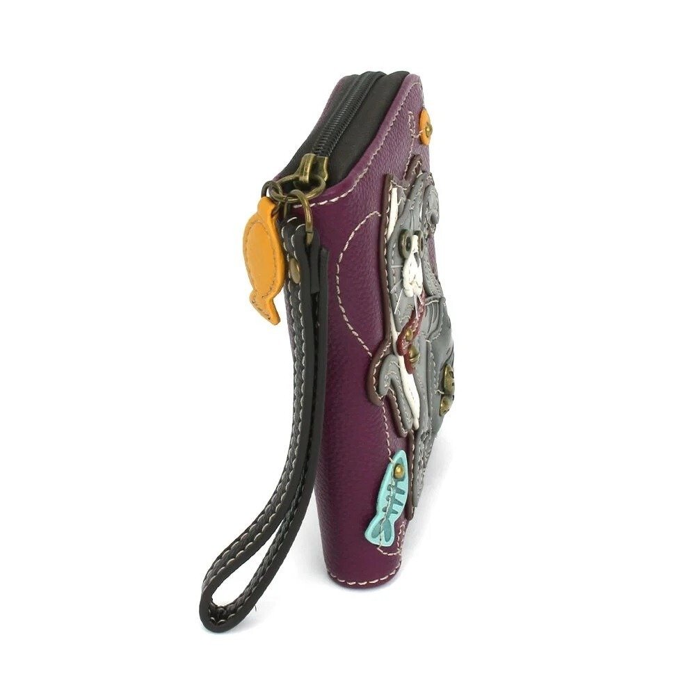 🐾 Zip Around Wallet – Gray Tabby Cat