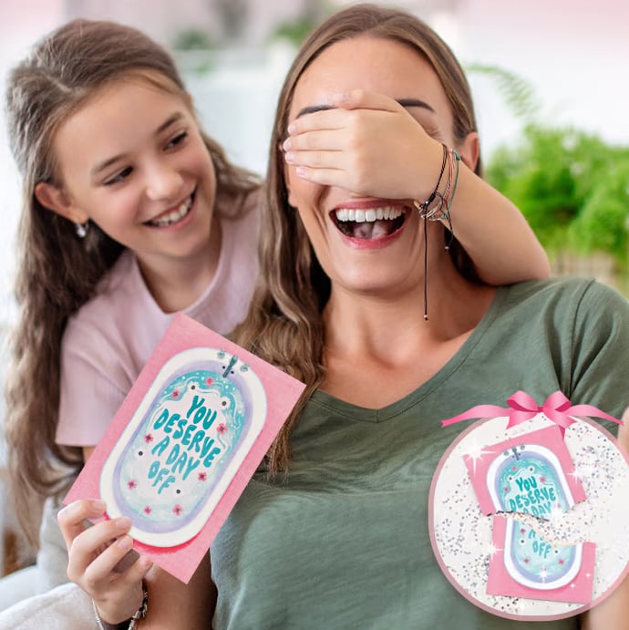 👶Endless Mom Mother's Card with glitter 🔊(Glitter + Sound)