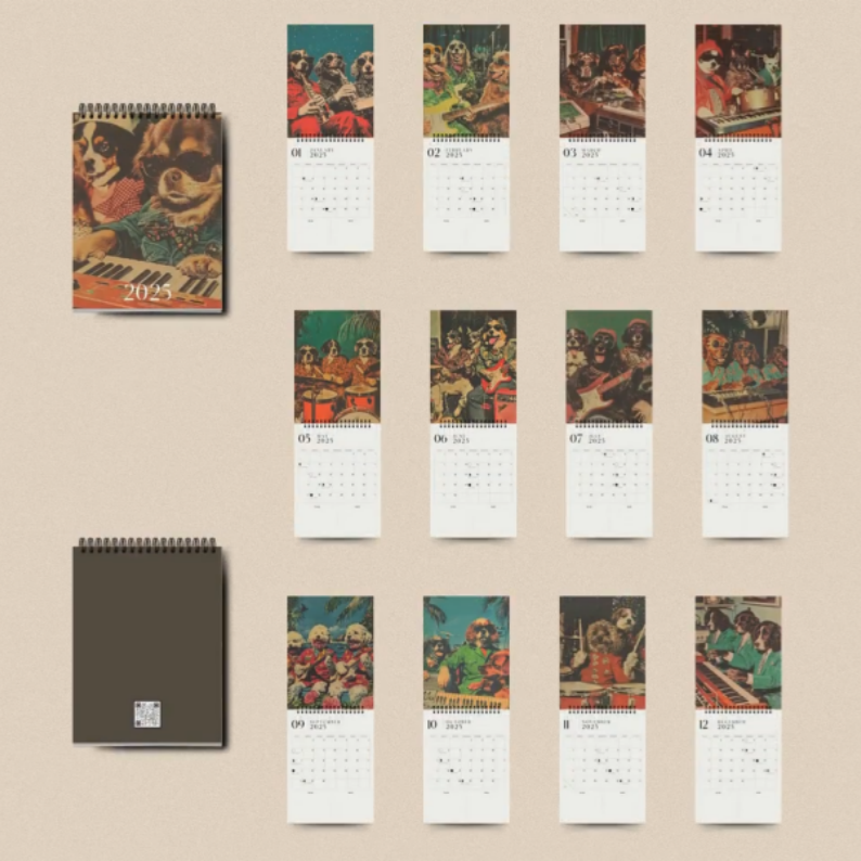 📆2025 Musical Dogs Calendar🐕