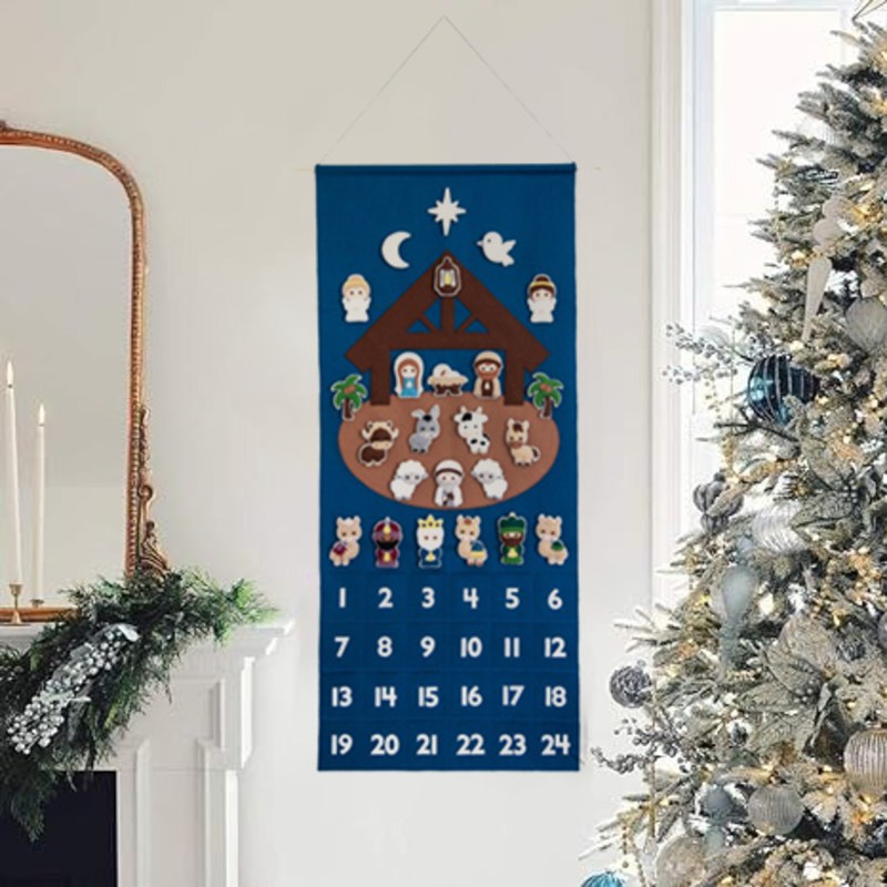 🎉Advent Calendar 2024-24 Fantasy Felt Christmas Advent Calendar