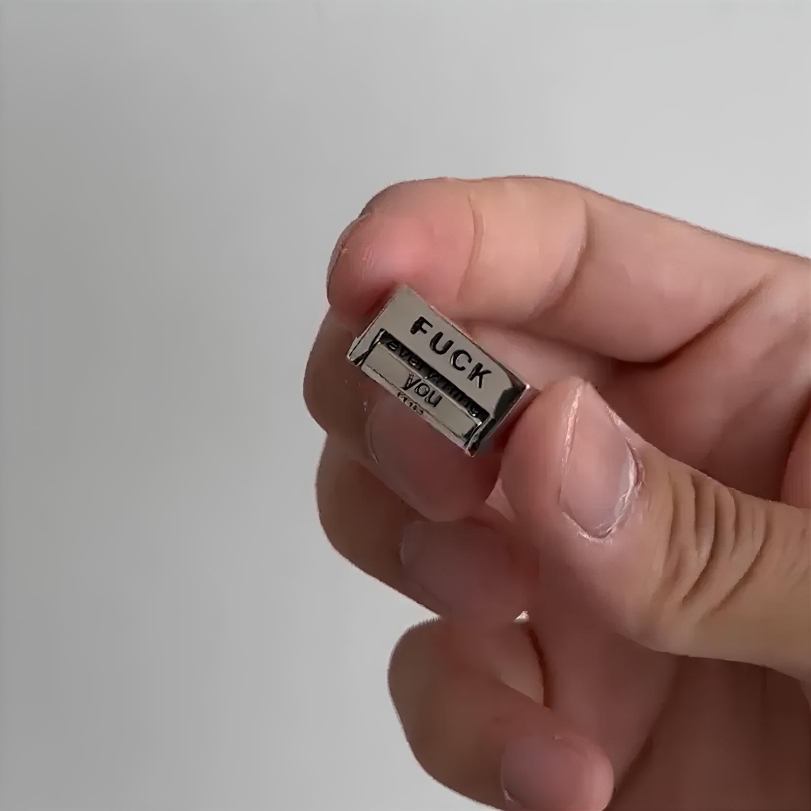 🤣Funny Rotating 'FUCK' Ring 