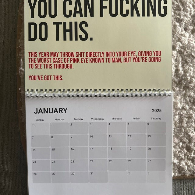 🤣Your Kick-Ass Motivational Calendar (2025)