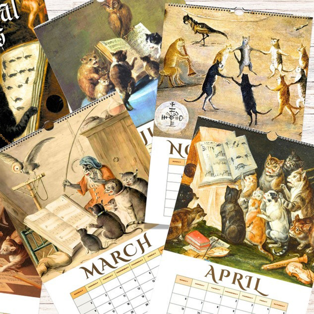 🔥2025 Music Cat Wall Calendar