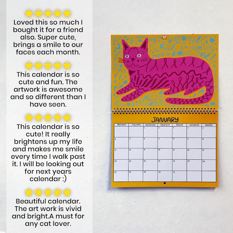 🐱2025 Kitty Calendar 