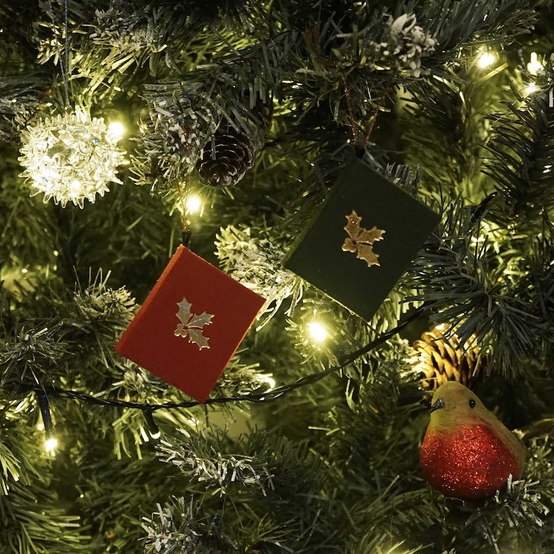 📕Mini Book Christmas Tree Decoration🎄