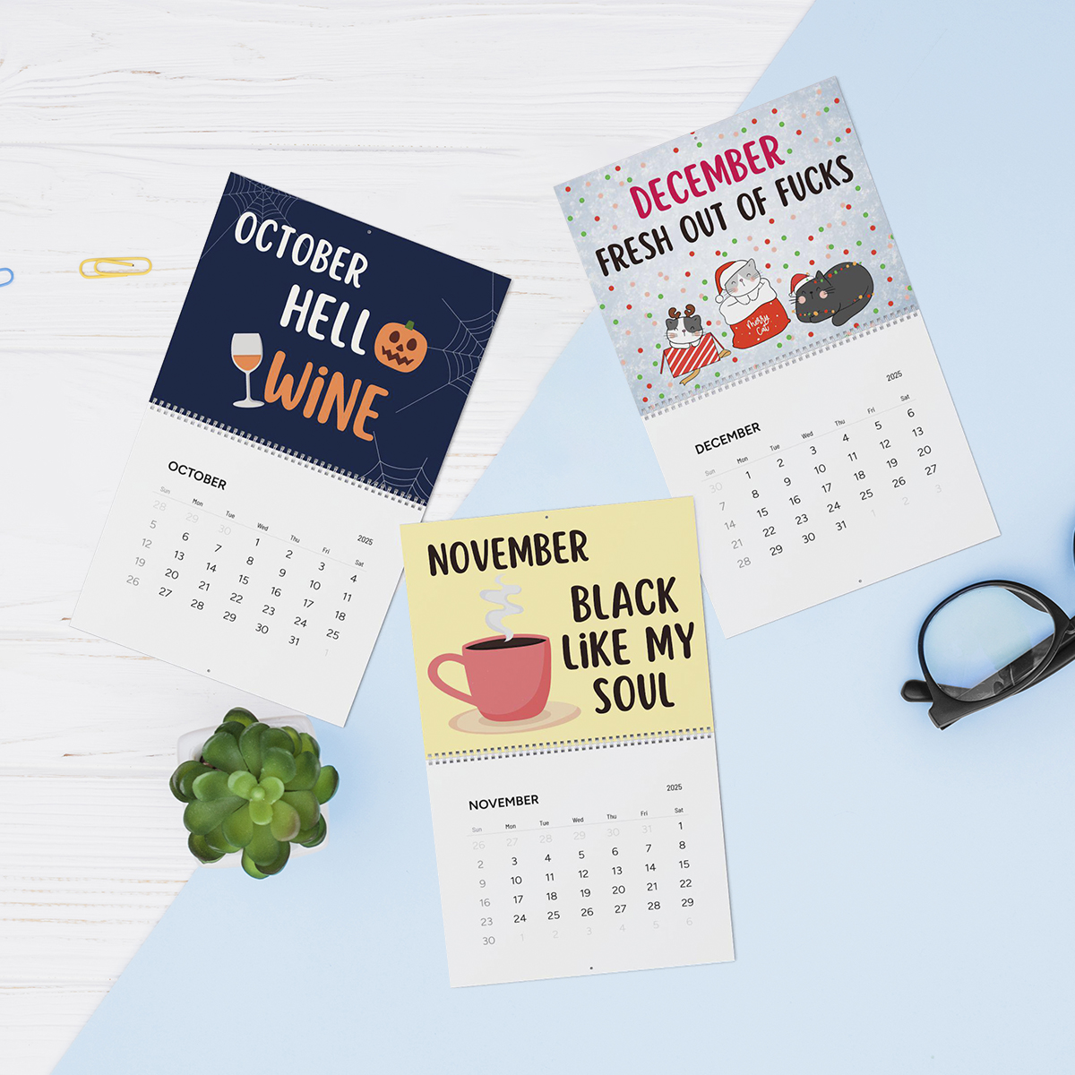 🎢🐶Here We Go Again 2025 Calendar