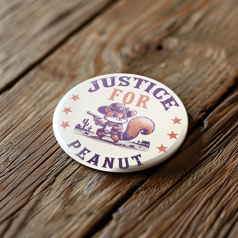 Justice for Peanut Pin Button