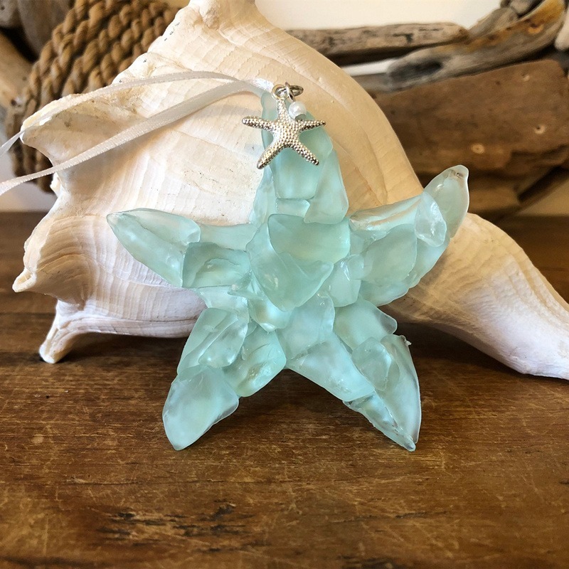 🌊Sea Glass Christmas Ornament