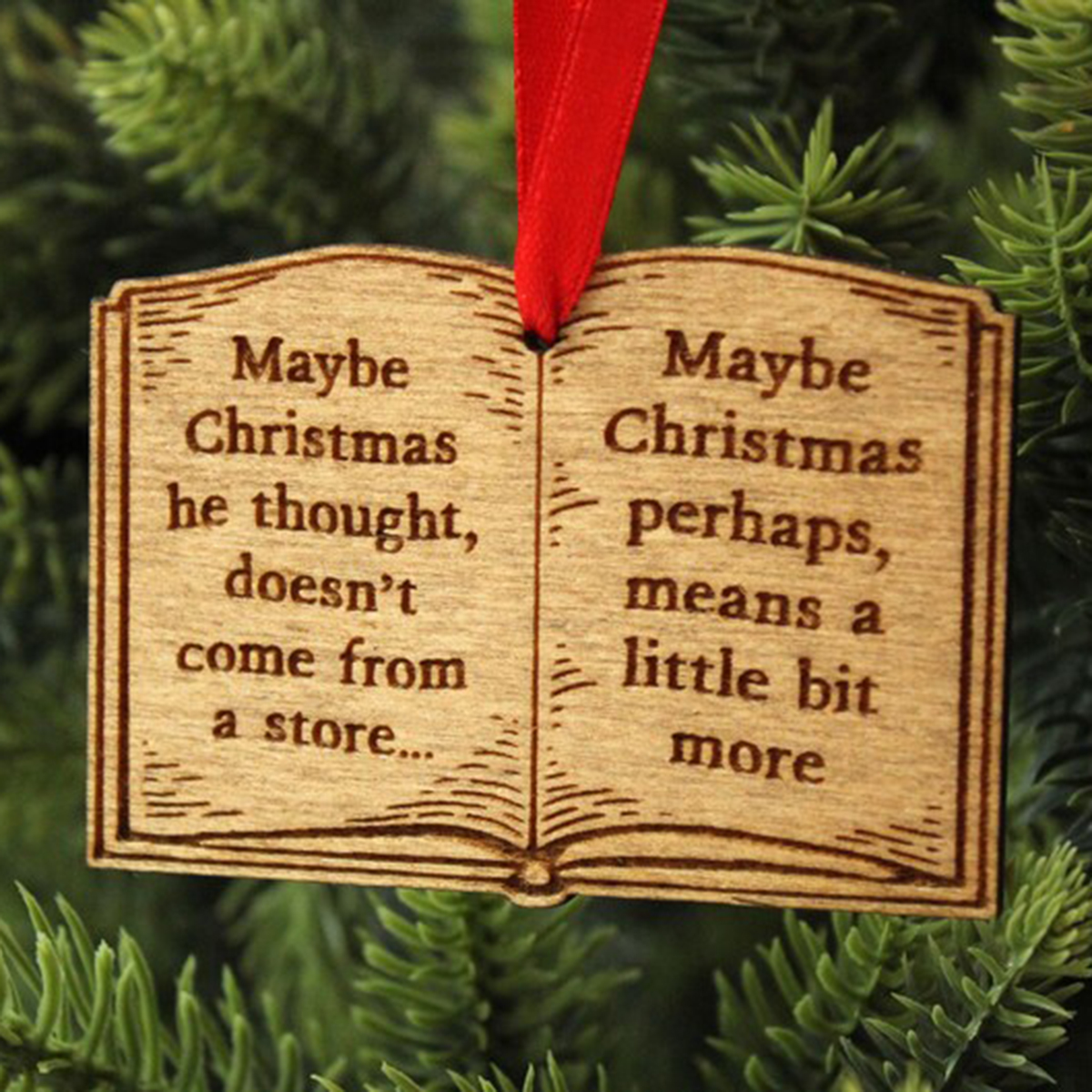 🔥LAST DAY SALE 49% OFF-The Grinch Book Christmas Ornament