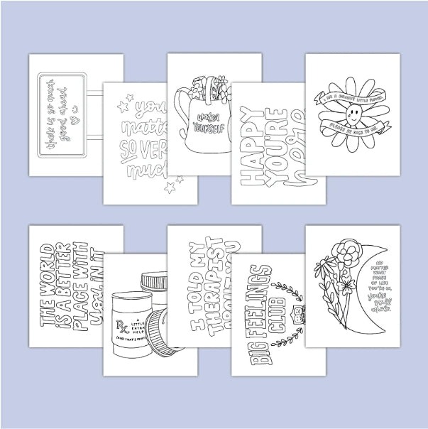 Mental Health Coloring Book (Spiral Bound)
