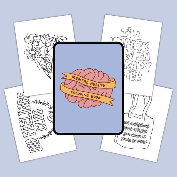 Mental Health Coloring Book (Spiral Bound)