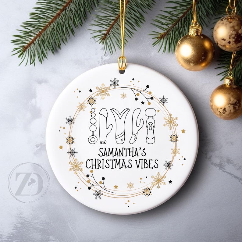 🔥Christmas pre-sale 50% OFF🎁Sending Christmas Vibes Funny Christmas Ornament