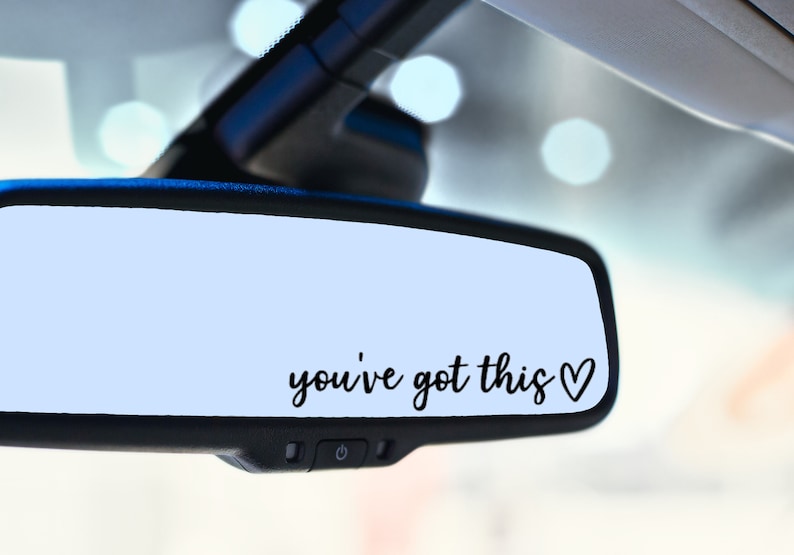 Rear View Mirror Decal