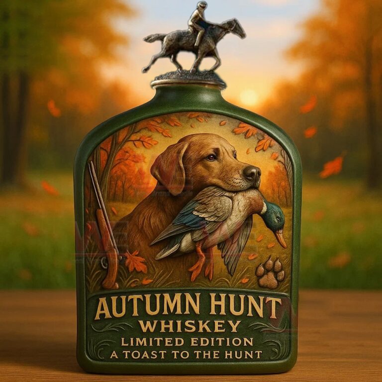 Hunting Dog Whiskey Bottle