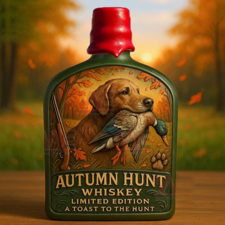Hunting Dog Whiskey Bottle