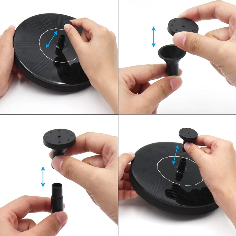 ⛲️Solar Powered Floating Water Fountain Pump for Bird Bath, Ponds, Garden, Fish Tank and Outdoor🐳