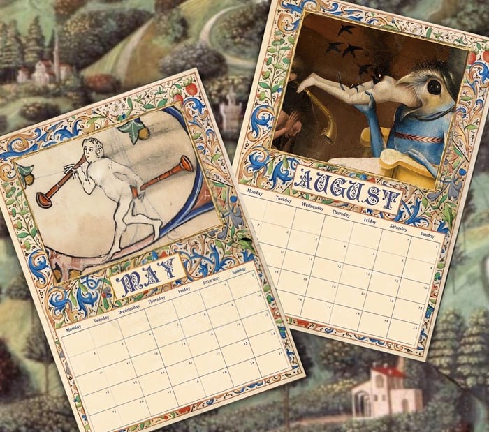 Reareth of the Yeareth 2026 • Funny Medieval butts Calendar 2026