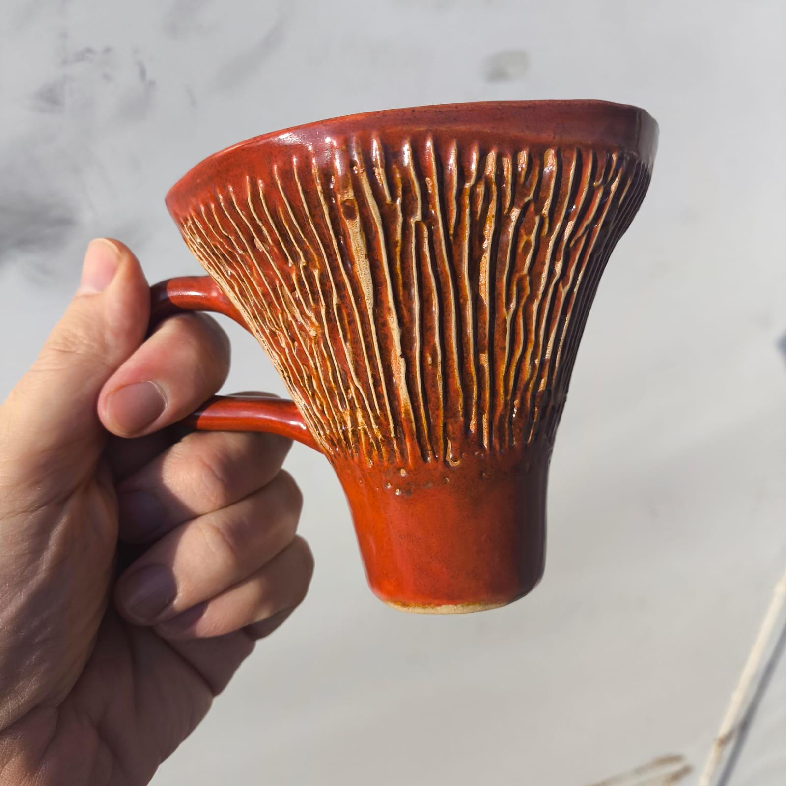 🍄Handmade Ceramic Mushroom Coffee Cup☕